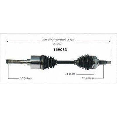 New CV Shaft by WORLDPARTS - 169033 pa1