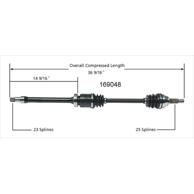 New CV Shaft by WORLDPARTS - 169048 pa2