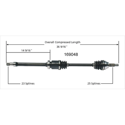 New CV Shaft by WORLDPARTS - 169048 pa3