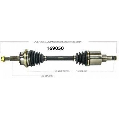 New CV Shaft by WORLDPARTS - 169050 pa1