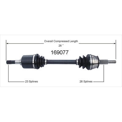 New CV Shaft by WORLDPARTS - 169077 pa1