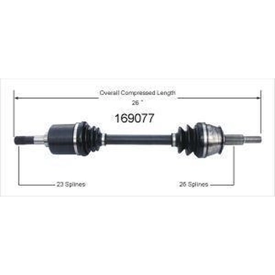 New CV Shaft by WORLDPARTS - 169077 pa2