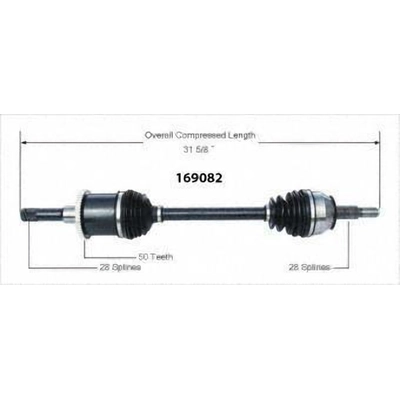 New CV Shaft by WORLDPARTS - 169082 pa1