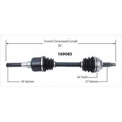 New CV Shaft by WORLDPARTS - 169085 pa1