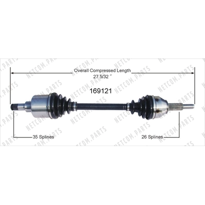New CV Shaft by WORLDPARTS - 169121 pa2