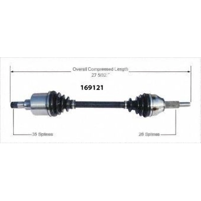 New CV Shaft by WORLDPARTS - 169121 pa3