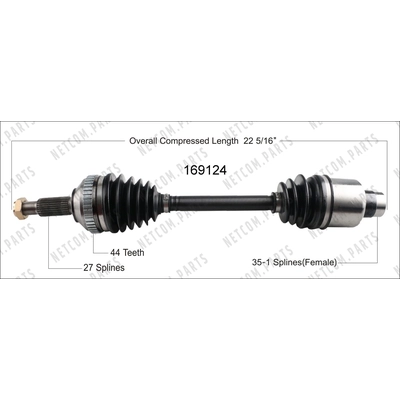 New CV Shaft by WORLDPARTS - 169124 pa1