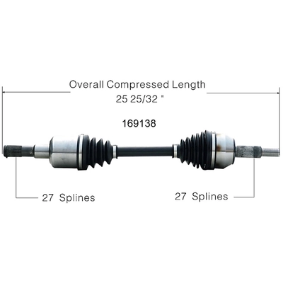 Arbre CV neuf by WORLDPARTS - 169138 pa2