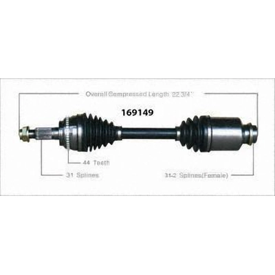 New CV Shaft by WORLDPARTS - 169149 pa1