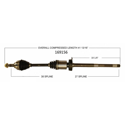 New CV Shaft by WORLDPARTS - 169156 pa1