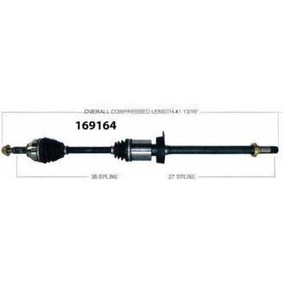 New CV Shaft by WORLDPARTS - 169164 pa1