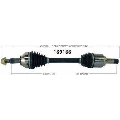 New CV Shaft by WORLDPARTS - 169166 pa1