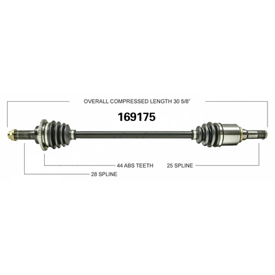 New CV Shaft by WORLDPARTS - 169175 pa2