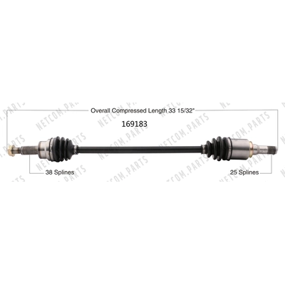 New CV Shaft by WORLDPARTS - 169183 pa1