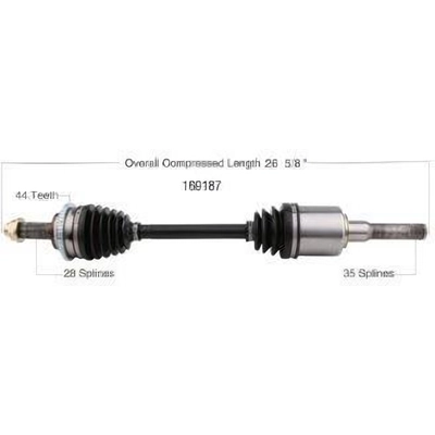 New CV Shaft by WORLDPARTS - 169187 pa1