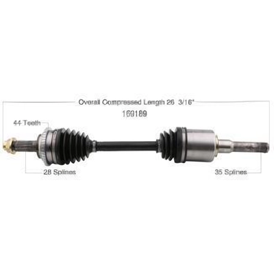 New CV Shaft by WORLDPARTS - 169189 pa1