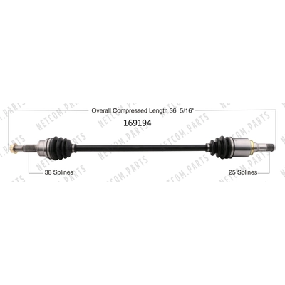 New CV Shaft by WORLDPARTS - 169194 pa1