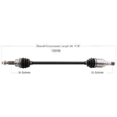 New CV Shaft by WORLDPARTS - 169195 pa1