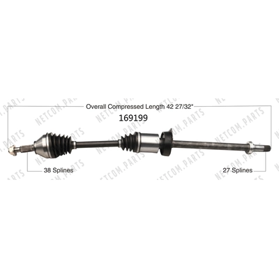 New CV Shaft by WORLDPARTS - 169199 pa1