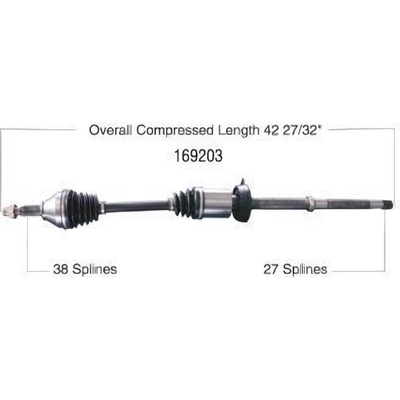 New CV Shaft by WORLDPARTS - 169203 pa1