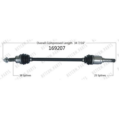 New CV Shaft by WORLDPARTS - 169207 pa1