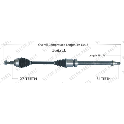 Arbre CV neuf par WORLDPARTS - 169210 pa1