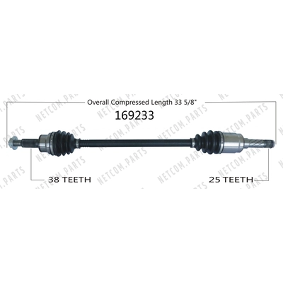 New CV Shaft by WORLDPARTS - 169233 pa1