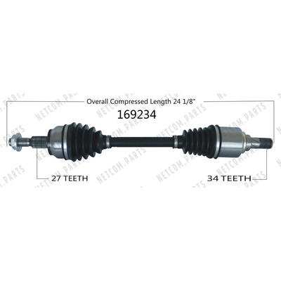 New CV Shaft by WORLDPARTS - 169234 pa1