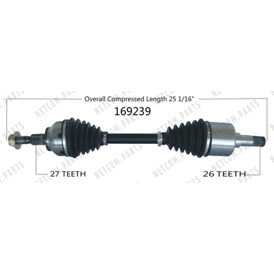 New CV Shaft by WORLDPARTS - 169239 pa1