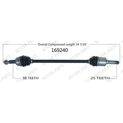 New CV Shaft by WORLDPARTS - 169240 pa1