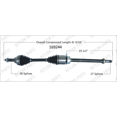 New CV Shaft by WORLDPARTS - 169244 pa1