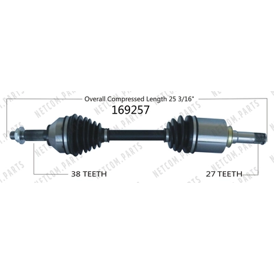 New CV Shaft by WORLDPARTS - 169257 pa1