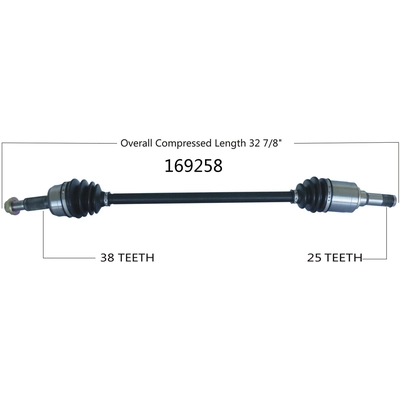 New CV Shaft by WORLDPARTS - 169258 pa1