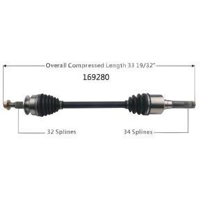 New CV Shaft by WORLDPARTS - 169280 pa2