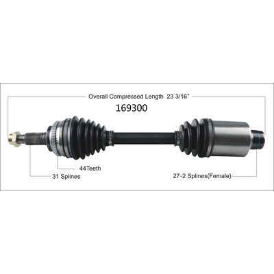 New CV Shaft by WORLDPARTS - 169300 pa2