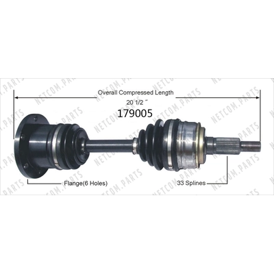 New CV Shaft by WORLDPARTS - 179005 pa2