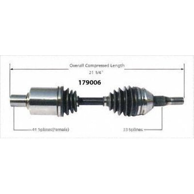 New CV Shaft by WORLDPARTS - 179006 pa4