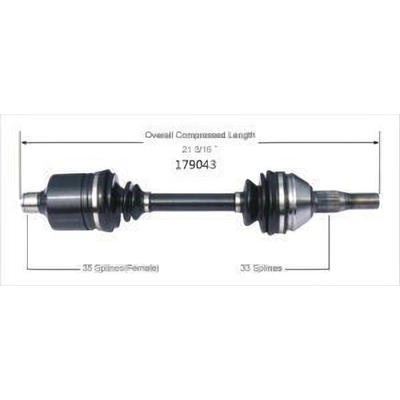 New CV Shaft by WORLDPARTS - 179043 pa4