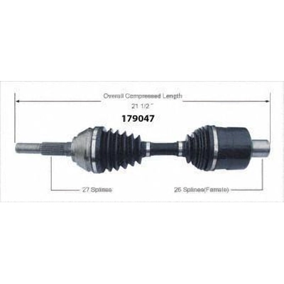 New CV Shaft by WORLDPARTS - 179047 pa1