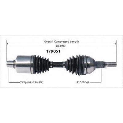 New CV Shaft by WORLDPARTS - 179051 pa1