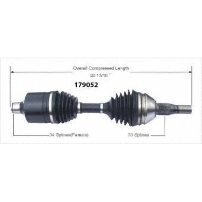 New CV Shaft by WORLDPARTS - 179052 pa1