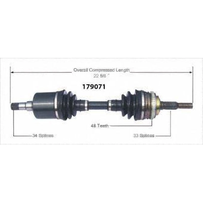 New CV Shaft by WORLDPARTS - 179071 pa1