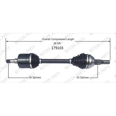 New CV Shaft by WORLDPARTS - 179103 pa1