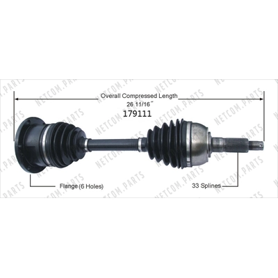 New CV Shaft by WORLDPARTS - 179111 pa2