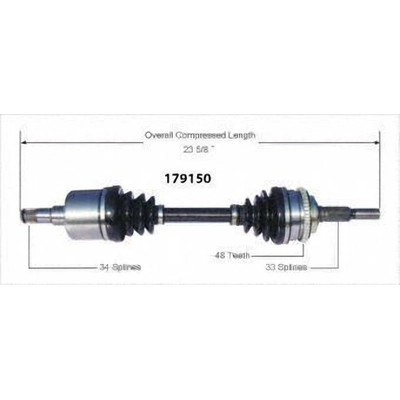 New CV Shaft by WORLDPARTS - 179150 pa3