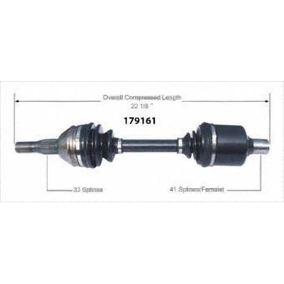 New CV Shaft by WORLDPARTS - 179161 pa1