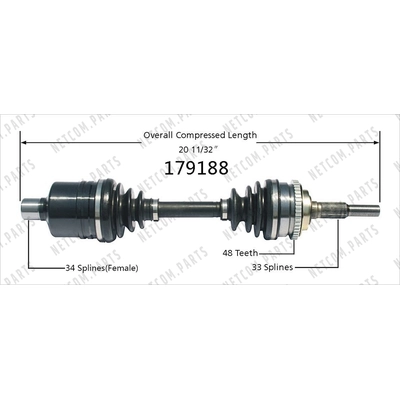 New CV Shaft by WORLDPARTS - 179188 pa2