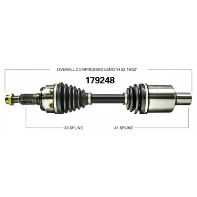 New CV Shaft by WORLDPARTS - 179248 pa1