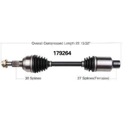 New CV Shaft by WORLDPARTS - 179264 pa1