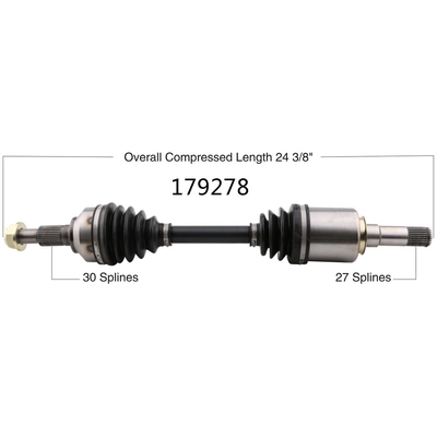 New CV Shaft by WORLDPARTS - 179278 pa2